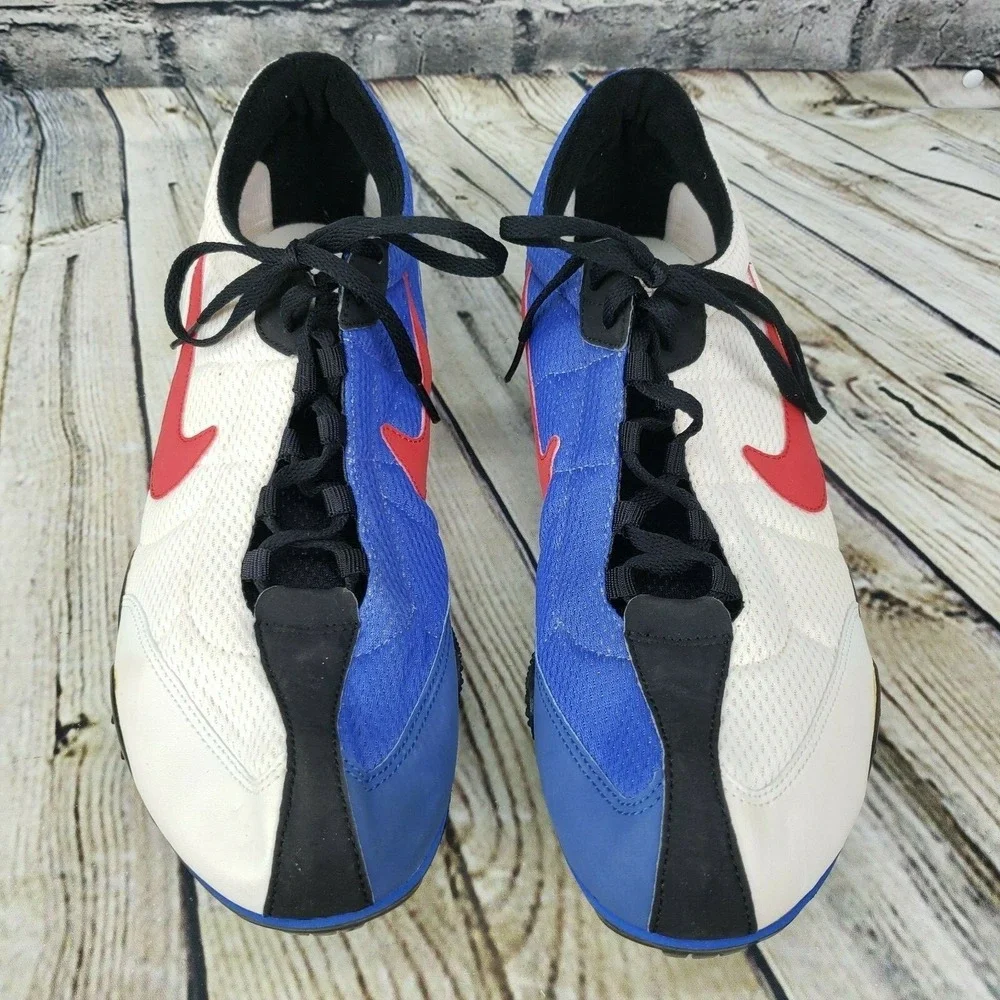 Nike Zoom Rival Vintage 1998 Track Spikes Mens 13 White Blue Red 107036-161 Rare